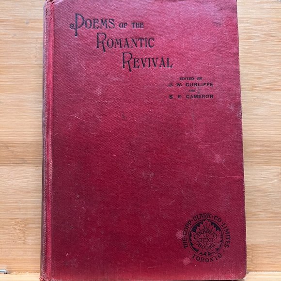Poems Of The Romantic Revival‎ by Cunliffe, Cameron Hardcover - Picture 1 of 13